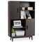 4-tier Accent Sideboard Storage Cabinet with 2 Storage Doors and 4 Open Shelves